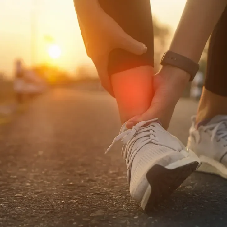 Ankle after ligament reconstruction